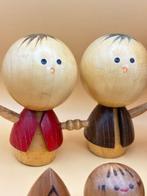 Met de hand gemaakte Japanse Kokeshi-collectie – set van 7, Antiek en Kunst