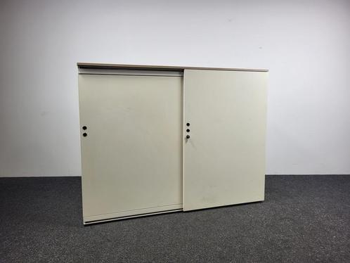 Gispen Schuifdeurkast 120x160x52 cm Crème, Huis en Inrichting, Kasten | Overige, Gebruikt, Ophalen of Verzenden