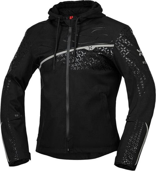 IXS Rapid-STX 1.0 Waterdichte Zwart Textiele Motorjas, Motoren, Kleding | Motorkleding, Heren, Nieuw met kaartje, Jas | textiel