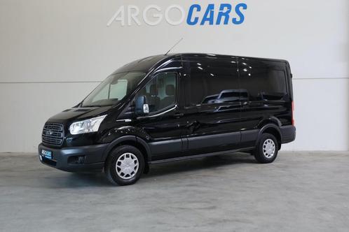 Ford Transit 330 2.0 TDCI L2/H2 CAMERA AIRCO CRUISE CONTROL, Auto's, Bestelauto's, Dealer onderhouden, Lease, Zwart, Handgeschakeld