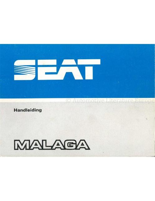 1985 SEAT FURA INSTRUCTIEBOEKJE NEDERLANDS, Auto diversen, Handleidingen en Instructieboekjes