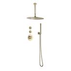 Sani Royal Pro Inbouw Regendouche Goud Geborsteld Messing, Nieuw