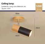 Houten Plafondlamp – Noordse Verstelbare Draaibare Spotlight, Huis en Inrichting, Verzenden, Nieuw