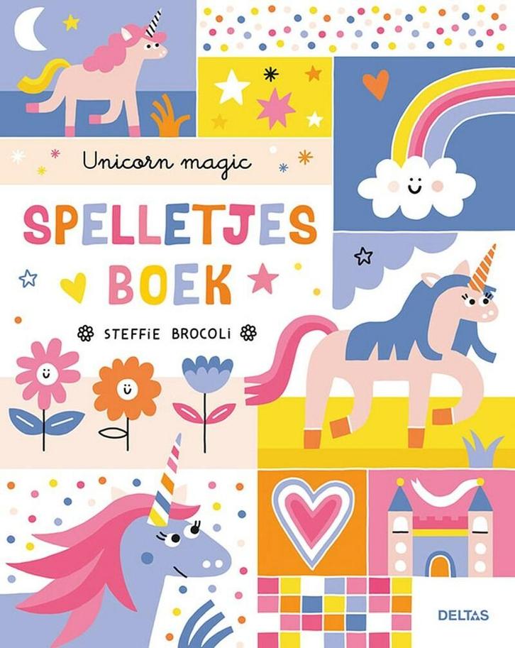 Unicorn magic spelletjesboek 9789044760262 Steffi Brocoli, Boeken, Kinderboeken | Baby's en Peuters, Zo goed als nieuw, Verzenden