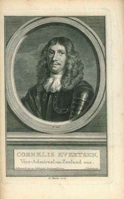 Portrait of Cornelis Evertsen the Younger, Antiek en Kunst, Kunst | Etsen en Gravures