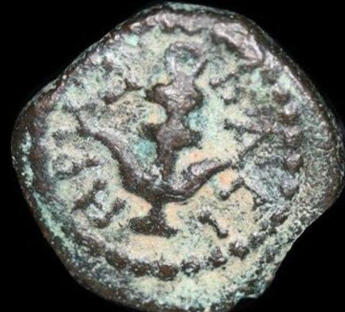 Judaea. Herodes I de Grote (40-4 v.Chr.). Prutah mint of, Postzegels en Munten, Munten | Europa | Niet-Euromunten
