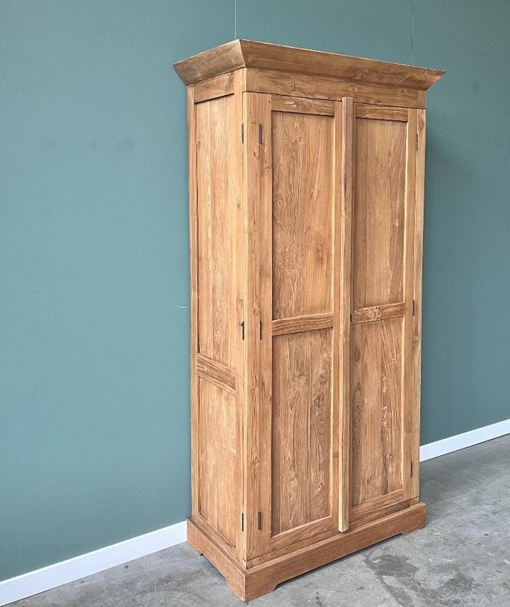 Teakhouten | Computerkast | 95x190x50 cm | Gratis bezorging!, Huis en Inrichting, Kasten | Computermeubels, 40 tot 80 cm, Nieuw