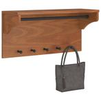 vidaXL Wandkapstok SANDNES 87x30x42 cm massief grenenhout, Huis en Inrichting, Woonaccessoires | Kapstokken, Verzenden, Nieuw