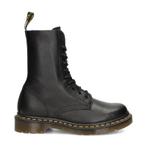 Dr. Martens 1490 veterboots voor dames in het Zwart, Verzenden, Zwart, Lage of Enkellaarzen, Nieuw
