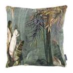 kussen fluweel jungle blauw 45x45cm*, Huis en Inrichting, Woonaccessoires | Overige, Verzenden, Nieuw