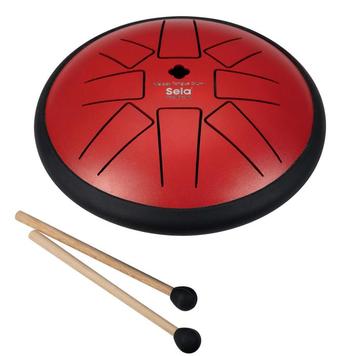 Tongdrum Melody, 8 tonen, Ø 15 cm, F Minor, rood, Sela beschikbaar voor biedingen