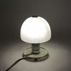 Tafellamp - Italiaans design uit de jaren 50 - Glas, chroom