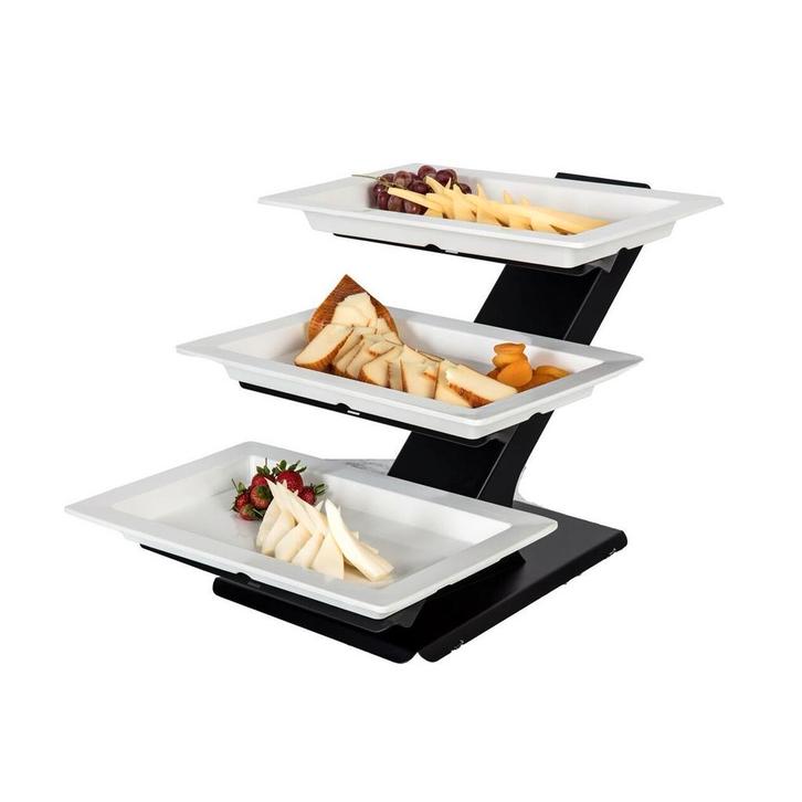 GGM Gastro | Etagère / Buffethouder - Zwart - incl. 3 |, Zakelijke goederen, Horeca | Keukenapparatuur, Verzenden