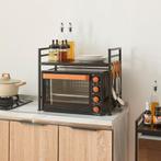 Magnetron rek Sorsele keukenrek 48x40-63x32 cm zwart [en.cas, Verzenden, Nieuw