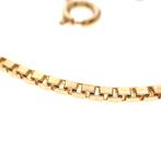 Gouden Venetiaanse collier | 39 cm (ketting, gouden ketting), Goud, Gebruikt, Ophalen of Verzenden, Overige kleuren