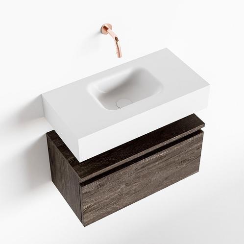 MONDIAZ ANDOR 60cm toiletmeubel dark brown. LEX 60cm, Doe-het-zelf en Verbouw, Sanitair, Bad, Nieuw, Ophalen of Verzenden