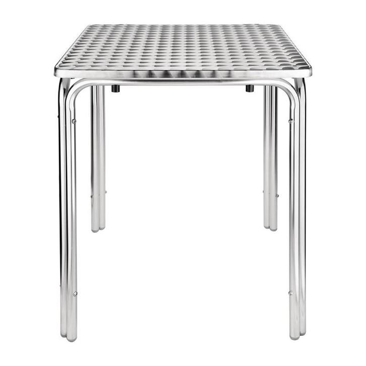 Bolero vierkante RVS terrastafel 60cm, Zakelijke goederen, Horeca | Meubilair en Inrichting, Verzenden