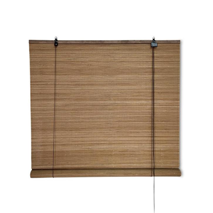 Bamboe rolgordijn Zoë - Bruin - 150 x 160 cm - Bamelle, Huis en Inrichting, Stoffering | Gordijnen en Lamellen, Bruin, Nieuw, Verzenden
