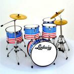 Miniatuur decoratief Ludwig Amerikaanse vlag drumstel, Verzamelen, Muziek, Artiesten en Beroemdheden, Nieuw, Overige typen, Ophalen of Verzenden