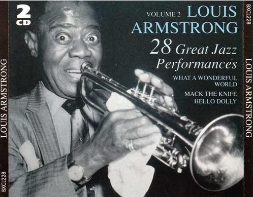 cd - Louis Armstrong - 28 Great Jazz Performances Volume 2, Cd's en Dvd's, Cd's | Overige Cd's, Zo goed als nieuw, Verzenden