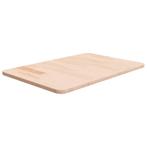 vidaXL Wastafelblad 60x40x1,5 cm onbehandeld massief, Huis en Inrichting, Keuken | Keukenelementen, Verzenden, Nieuw, Bruin