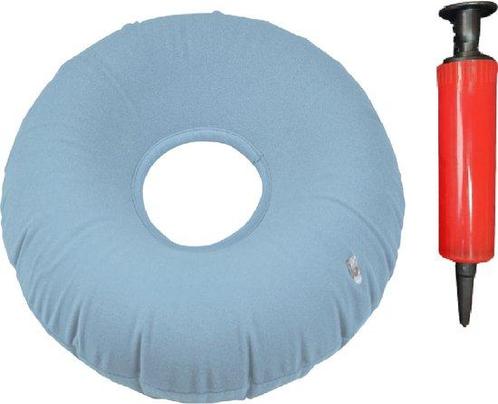Aidapt zitring donut zitkussen met pompje - blauw, Diversen, Verpleegmiddelen, Nieuw, Verzenden