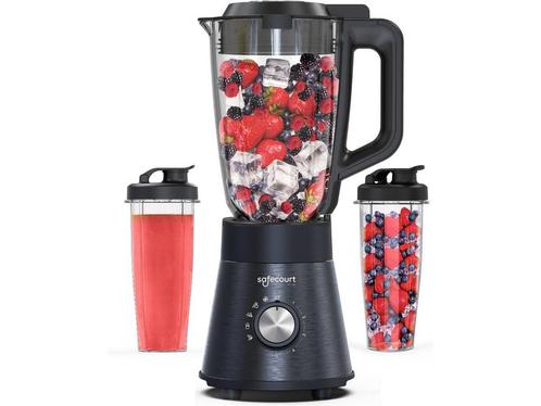 Safecourt Kitchen Power Blender - 1,5L Glas & 2x 600ml To-Go, Huis en Inrichting, Woonaccessoires | Overige, Nieuw, Verzenden