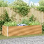 vidaXL Verhoogde plantenbak 290 x 100 x 68 cm Gegalvaniseerd, Tuin en Terras, Bloembakken en Plantenbakken, 100 cm of meer, Verzenden