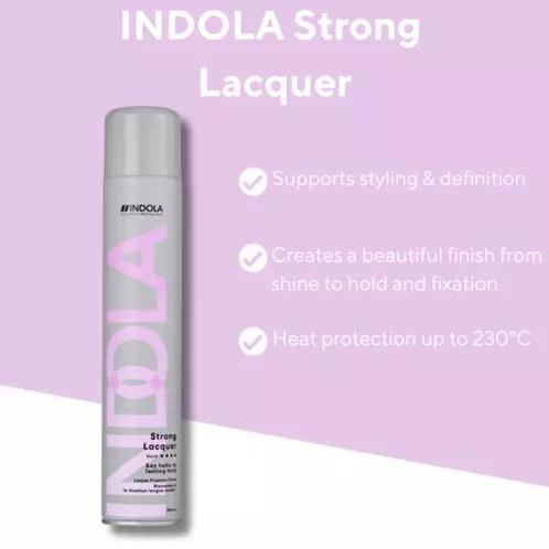 Indola Strong Lacquer (Finishing Spray), Sieraden, Tassen en Uiterlijk, Uiterlijk | Haarverzorging, Nieuw, Verzenden