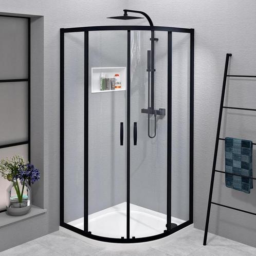 Douchecabine Gelco Sigma Simply Black Kwartrond 80x80x190 cm, Doe-het-zelf en Verbouw, Sanitair, Douche, Nieuw, Ophalen of Verzenden