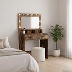 vidaXL Plafondtafel Gerookt eiken 79 x 41 x 135 cm Bewerkt, Verzenden, Nieuw