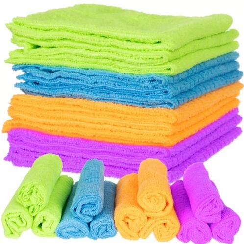 Ruhhy Microvezel Doekjes - Set van 12: Maakt Schoonmaken..., Huis en Inrichting, Keuken | Keukenbenodigdheden, Nieuw, Ophalen of Verzenden