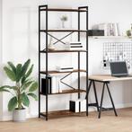 vidaXL Boekenkast Gerookt eiken 80 x 30 x 188 cm Bewerkt, Huis en Inrichting, Minder dan 50 cm, Verzenden, Nieuw, 150 tot 200 cm