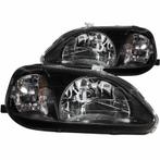 ANZO 1999-2000 Honda Civic Crystal Headlights Black, Ophalen of Verzenden, Nieuw