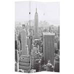 vidaXL Kamerscherm New York bij daglicht 120x170 cm zwart en, Verzenden, Nieuw