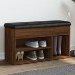vidaXL Schoenenbank 82x32x45,5 cm bewerkt hout bruin, Verzenden, Nieuw