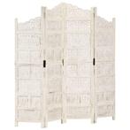 vidaXL Kamerscherm met 4 panelen handgesneden 160x165 cm, Huis en Inrichting, Woonaccessoires | Kamerschermen, Verzenden, Nieuw