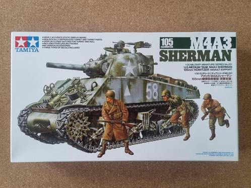 Tamiya 35251 M4A3 Sherman 1:35, Hobby en Vrije tijd, Modelbouw | Auto's en Voertuigen, Tamiya, Verzenden