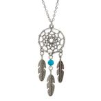 Fako Bijoux - Ketting - Vintage - Dromenvanger - Turquoise, Verzenden, Nieuw