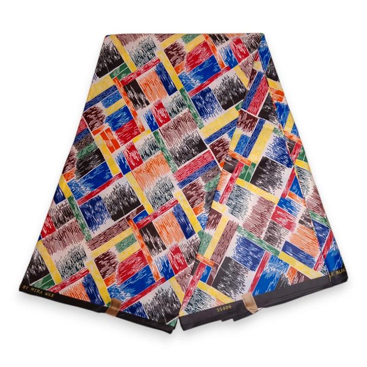 Afrikaanse stof - Multicolor PO-5010 - Poly - 1 yard, Hobby en Vrije tijd, Stoffen en Lappen, Nieuw, Ophalen of Verzenden