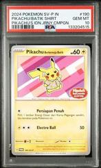 Pokémon - 1 Graded card - BATIK SHIRT PIKACHU 190/SV-P Promo, Hobby en Vrije tijd, Verzamelkaartspellen | Pokémon, Nieuw