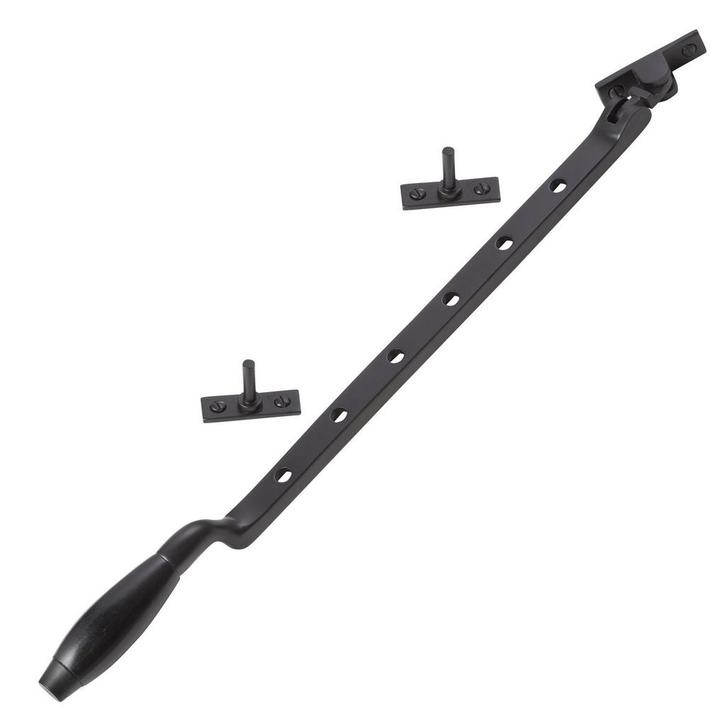 Raamuitzetter Klassiek mat zwart, Doe-het-zelf en Verbouw, Hang- en Sluitwerk, Overige typen, Nieuw, Koper of Messing, Ophalen of Verzenden