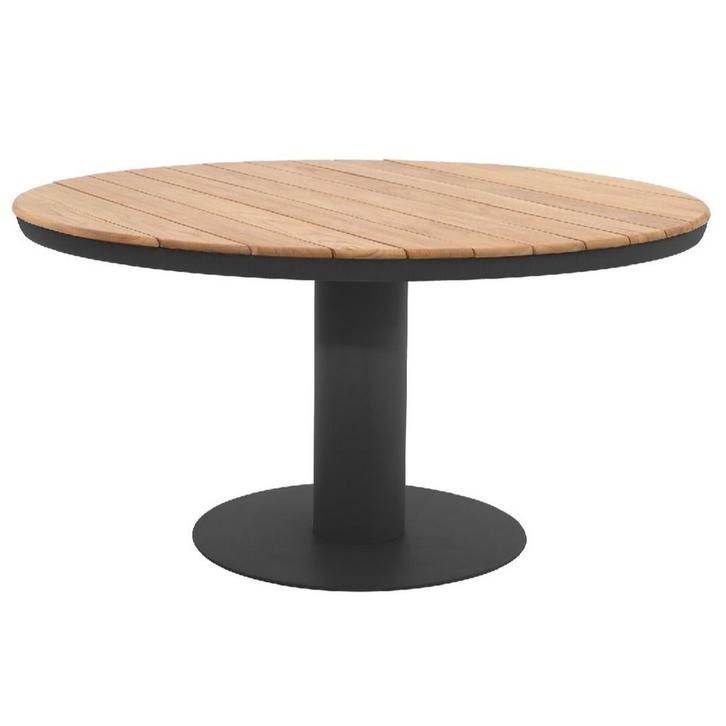 Palazzo dining tafel  Ø160xH75 cm teak aluminium antraciet, Tuin en Terras, Tuintafels, Nieuw, Ophalen of Verzenden