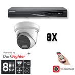 Hikvision Set 8x Turret 8MP + Recorder & Bekabeling, Ophalen of Verzenden, Nieuw