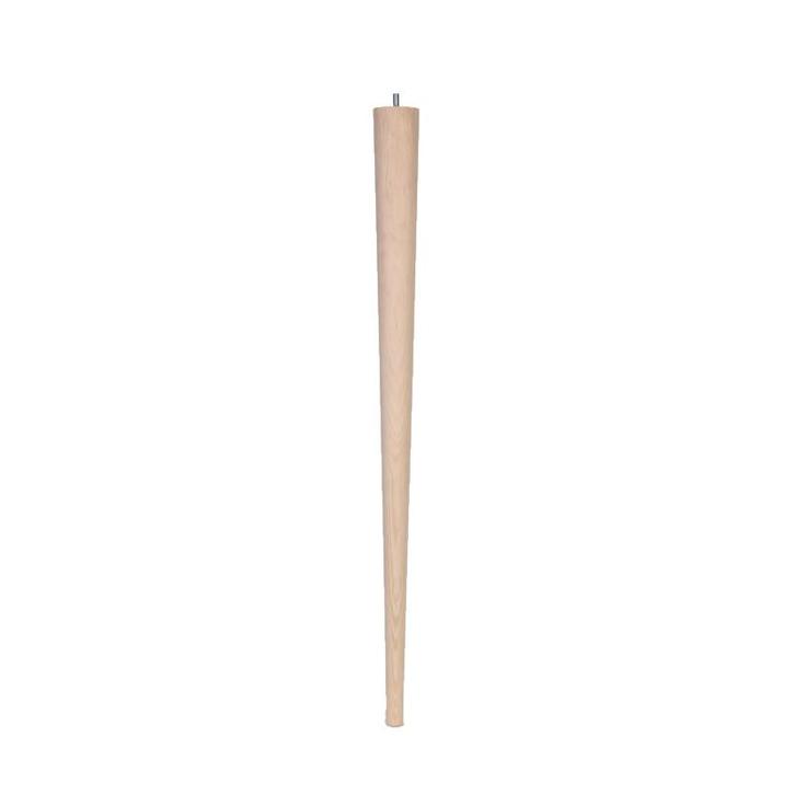 Tapse grenen tafelpoot 750x54mm retro conisch, Huis en Inrichting, Tafelonderdelen, Tafelpoot, Nieuw, Grenenhout, Ophalen of Verzenden