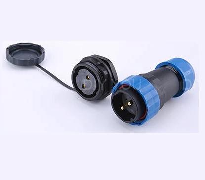 Male + socket - Waterdichte kabelverbinder - 2 aderig - IP68, Doe-het-zelf en Verbouw, Elektra en Kabels, Overige typen, Nieuw