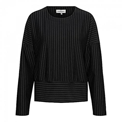-30% &Co Woman  &Co Woman Top danila pinstripe punta black, Kleding | Dames, Tops, Zwart, Nieuw, Verzenden