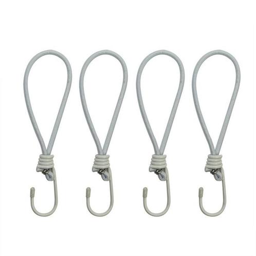 ProPlus Elastische tentspanners met haak - 20 cm - wit -..., Caravans en Kamperen, Caravan accessoires, Nieuw, Ophalen of Verzenden