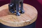 Design Tin PANTHER 20cm Zwart Natuurlijk Mango Hout Panter, Ophalen of Verzenden, Nieuw