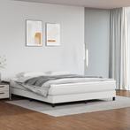 vidaXL Pocketveringmatras 160x200x20 cm kunstleer wit, Verzenden, Nieuw